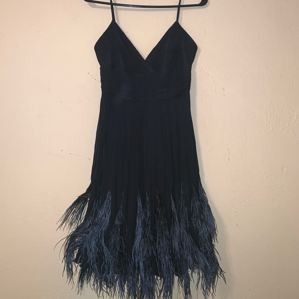 Black Cocktail Feather Dreas